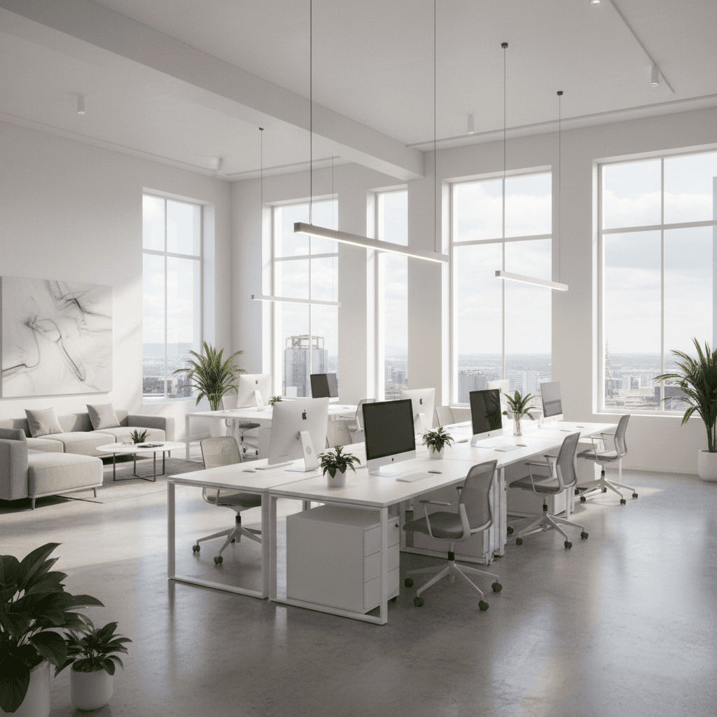 Interior office windows