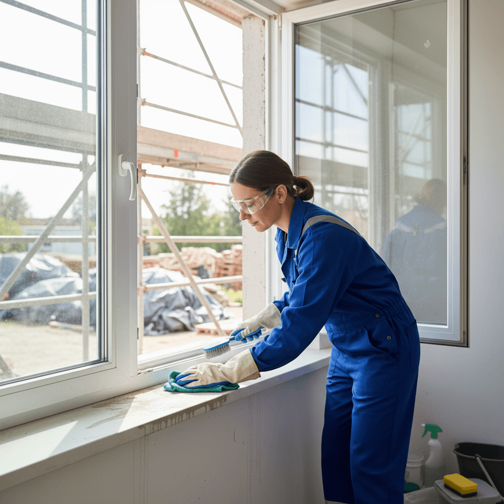 Frame and sill cleaning